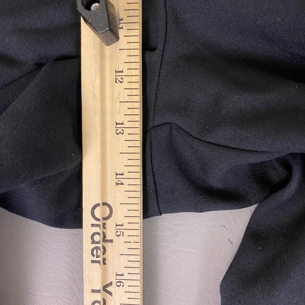 Dress Pants Men's 34x29 Black Pleated Trousers Cuffed Hem Relaxed Fit No Brand‎